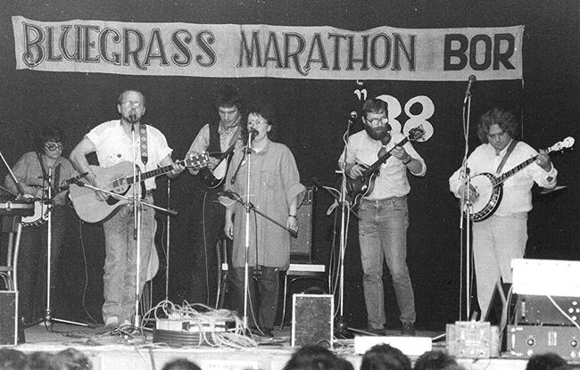 Bluegrass Country Ramblers bei Konzert 1988 in Bor, CSSR