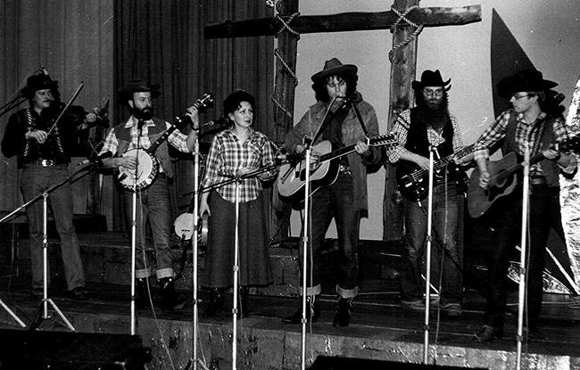 Bluegrass Country Ramblers bei Country&Western Konzert im Kulturpalast in Dresden 1982/1983
