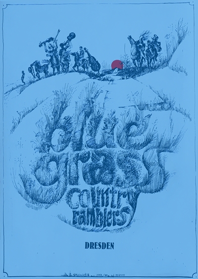 Plakat Bluegrass Country Ramblers klein